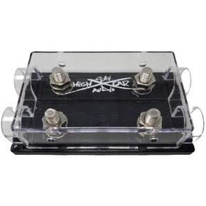 Dual Fuse Holder Ring Terminal Style Double 1/0 ga 4 ga ANL Fuse