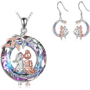AOBOCO Female Friends Christmas Jewelry Gift, Sisters Birthday Gift Idea