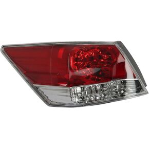 LABLT Tail Light Replacement for 2008-2012 Honda Accord Driver Side Halogen Bulb 33550TA0A01 HO2800172 Stop Signal Lamp