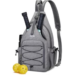 G4Free Pickleball Bag, Men's and Women's Pickleball Backpack, Adjustable Crossbody Sling Bag, Lightweight Paddle Bag