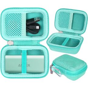 khanka Hard Travel Case Replacement with Anker 621 Nano Power Bank,5,000mAh Portable Charger,Case Only (Black)