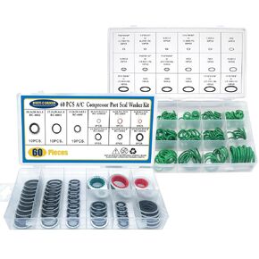 60 PCS 9 Sizes Gasket Air Conditioning System Seal Kit, 270 PCS 18 Sizes A/C O Ring Seals Rubber O-Rings
