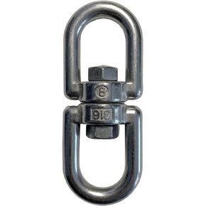 US Stainless Stainless Steel 316 Anchor Swivel Eye and Eye 5/16" or 8mm Marine Grade