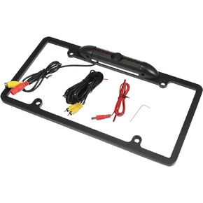 X AUTOHAUX HD Backup Camera for Trucks License Plate Backup Camera for Car Waterproof Infrared Night Vision 170 Degree Wide View Angle Rear View Camera