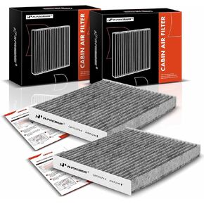 A-Premium 2-PC Cabin Air Filter with Activated Carbon Compatible with Ford Mustang 2005-2014, Replace# 4R3Z19N619AA