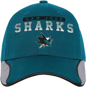 Outerstuff San Jose Sharks Youth Boys Girls Size Team Logo Adjustable Snapback Hat in Saudi Arabia