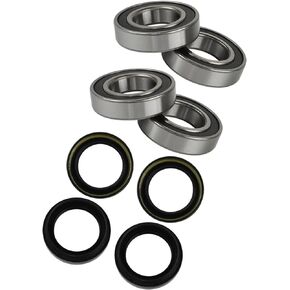 WFLNHB Front Wheel Bearing Seal Kits Replacement for Yamaha Wolverine Big Bear Grizzly Kodiak 350 400 450 Rhino 450 660 700 93306-006Y2-00 93306-00612-00
