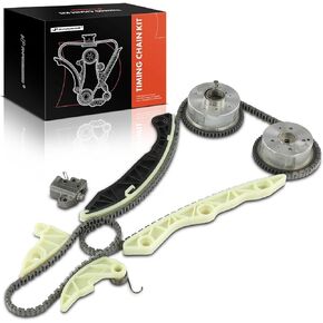 A-Premium 9PCS Engine Timing Chain Kit W/Sprocket & Tensioner & Guide Compatible with Hyundai Tucson 2011-2013, Genesis Coupe 2010-2012 & Kia Forte 2010-2013 - L4 2.0L