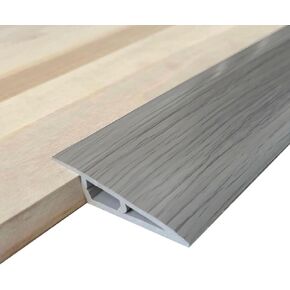 Floor-Transition-Strip Door-Threshold-Ramp 36 inch, Threshold 1/2'' ~ 3/5'', Thresholds Ramps for Doorways, Vinyl-Transition-Strip for Door/Floor (Black, 36 in)