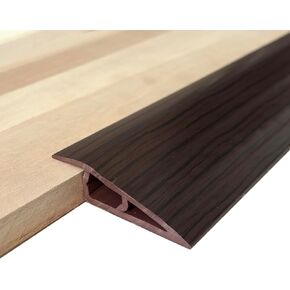 Floor-Transition-Strip Door-Threshold-Ramp 36 inch, Threshold 1/2'' ~ 3/5'', Thresholds Ramps for Doorways, Vinyl-Transition-Strip for Door/Floor (Black, 36 in)