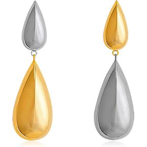 Bohemian Conch Shell Earrings for Women Statement Long Gold Teardrop Drop Dangle Earrings for Women Girls
