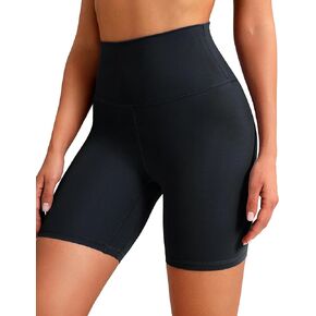 Clouduxi Biker Shorts for Women 6" High Waisted Workout Gym Running Shorts Womens Buttery Soft Yoga Pants