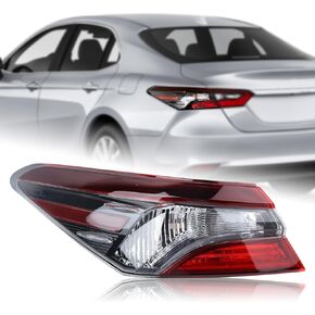 Outer Halogen Type Tail Light Rear Lamp Assembly w/o Bulbs Compatible for 2021 2022 2023 Toyota Camry LE/SE w/TRD Pkg Left Driver Side 8156006A20 81560-06A20