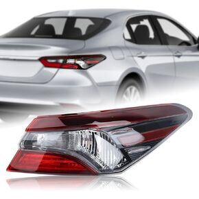 Outer Halogen Type Tail Light Rear Lamp Assembly w/o Bulbs Compatible for 2021 2022 2023 Toyota Camry LE/SE w/TRD Pkg Left Driver Side 8156006A20 81560-06A20