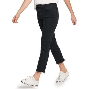 DKNY Women's Rivington Slim Straight Crop Jeans