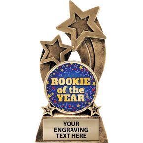 Crown Awards Rookie of The Year Trophy, 5.75" Glory Resin Rookie of The Year Trophies with Free Custom Engraving Prime