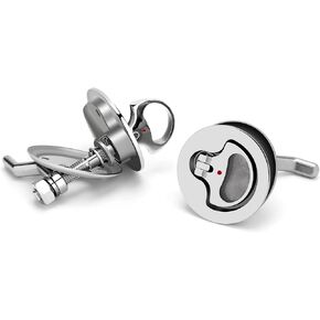 Boat Cam Latch 316 Stainless Steel,Marine Boat Hatch Latch, Adjustable Locking Arm Height with Back Plate, Stainless Stee Flush Pull Hatch Lift,Pack of 2