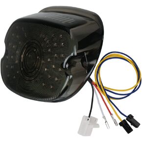 Smoked Tail Light LED Rear Driving Braking Turn Signal Light Compatible with Harley 1200 Sportster 883 Dyna Road King Electra Glides FLHTC