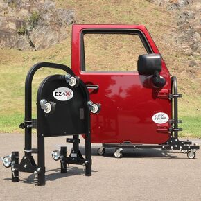 EZ 4x4 2-Door Black Rolling Storage Cart Foldable Rack fits TJ JK JL