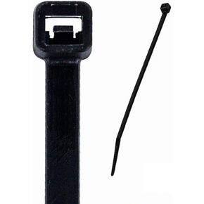 NavePoint 12 Inch Nylon UV Resistant Cable Wire Zip Tie 120 lbs - Black 500 Pack Lot Pcs Qty