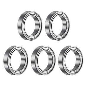 uxcell 10pcs 6703ZZ Deep Groove Ball Bearings, Chrome Steel Z2 Double Metal Shielded Bearing 17mm x 23mm x 4mm