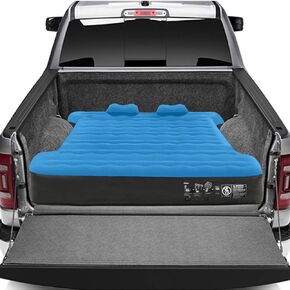 -010 Short Truck Beds Inflatable Air Mattress for Outdoor with Pump & Carry Bag | 5.5ft to 5.8ft Truck Box | Durable and Waterproof | F150 | Silverado | Sierra| Ram | Cheyenne |Titan|Tundra QDC