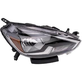 TRQ Right Headlight Assembly Passenger Side Compatible with 2016-2019 Nissan Sentra NI2503244