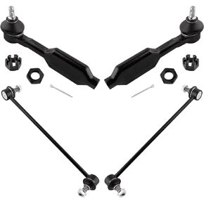 BOXI 4pcs Front Outer Tie Rods + Sway Bars Fit for Honda Odyssey 2005-2006 (Touring Models ONLY) / for Honda Odyssey 2007 2008 2009 (Touring Models w/Run Flat Tires ONLY) | ES800225 K750304