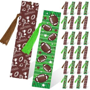 24 Pieces Baseball Bookmarks Sports Party Favors Graduation Gifts Bookmarks Sports Bookmarks with Tassels for Teens Adults School Office Reading Encouragement Graduation Party Supplies