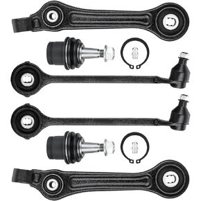 6PCS RWD Front Lower Forward & Rearward Control Arms w/Ball Joints for Chrysler 300 Dodge Challenger Charger Magnum Suspension Kit - Left & Right K620258 K620257 MS25119 K7469