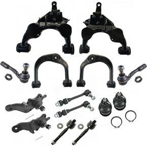 TRQ Front Steering Suspension Kit Sway Bar Link Control Arm Ball Joint Tie Rod 14pc for 2001-2002 Toyota Sequioa
