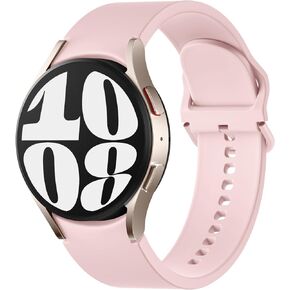 No Gap Bands Compatible with Samsung Galaxy Watch 6/5/4 bands 40mm 44mm & Galaxy Watch 6 Classic Bands 43mm 47mm, 20mm Soft Silicone Sport Replacement Bands Compatible with Samsung Watch Bands Women Men