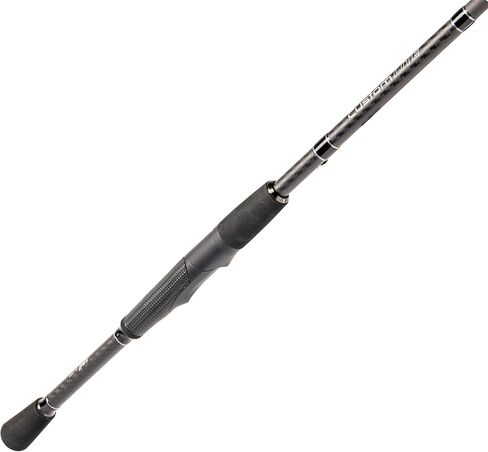 Lew’s Custom Lite Spinning Fishing Rod, HM85 Graphite Rod, Stainless Steel Guides with Titanium Oxide Inserts, Split-Grip Handle, Black in Kuwait