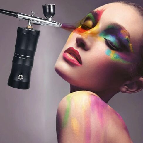 مجموعة فرش البخاخة كينجفورت مع ضاغط هواء، مجموعة فرشاة هوائية صغيرة للرسم، فرشاة هوائية محمولة قابلة لإعادة الشحن للمكياج، والوشم، وفن الأظافر، وطلاء الوجه، ورسم النماذج، وتزيين الكيك in Kuwait