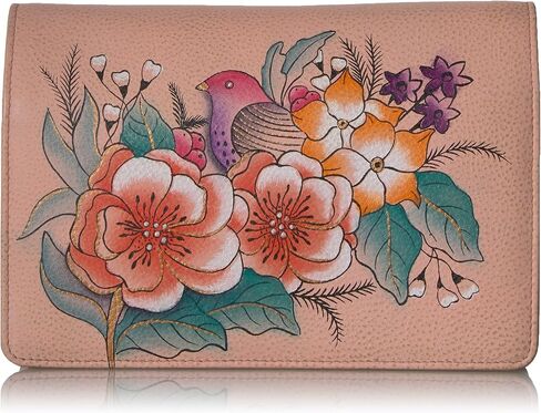 Anna by Anuschka Women's Hand-Painted Leather Two Fold Wallet on a String in Saudi Arabia