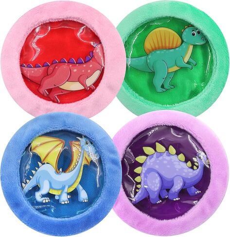 5 Round Kids Hot Cold Pack, Ice Pack Boo Boo Round Designed Children Gel Bead Wrap | Pain Relief for Kids Boo Boos, Fever, Wisdom Teeth, Tired Eyes, Headaches, Swelling, Bruises(3.7 * 3.7in) in Saudi Arabia