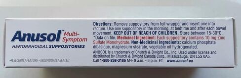 Anusol Multi-Symptom - 24 تحاميل للبواسير (24 تحاميل) in Saudi Arabia