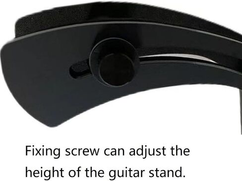 Guitar Support Electric Guitar Rest Adjustable Professional Electric Guitar Foot Stool Plastic and Metal Guitar Footstool Leg Stand Guitar Lifter for Guitar Players Black in Saudi Arabia