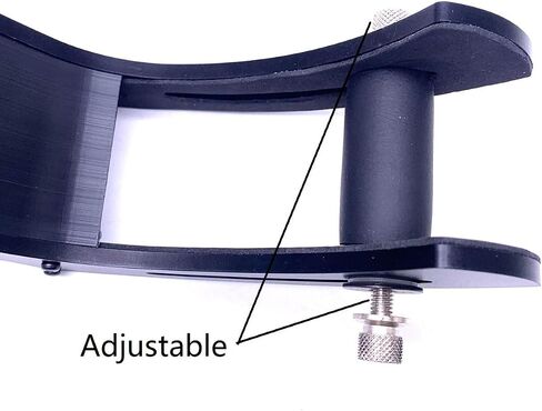 Guitar Support Electric Guitar Rest Adjustable Professional Electric Guitar Foot Stool Plastic and Metal Guitar Footstool Leg Stand Guitar Lifter for Guitar Players Black in Saudi Arabia