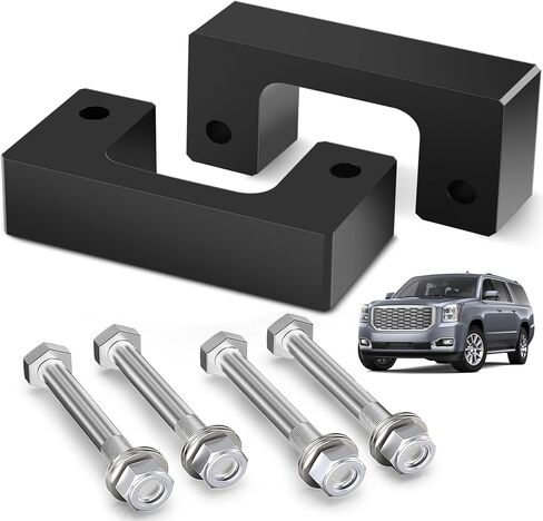 طقم رفع التسوية الأمامية مقاس 2 بوصة متوافق مع 2007-2024 Chevy Silverado GMC Sierra 1500 2WD 4WD، فواصل تبختر 2 بوصة متوافقة مع Chevy Avalanche Suburban Tahoe GMC Yukon XL 1500 in Kuwait