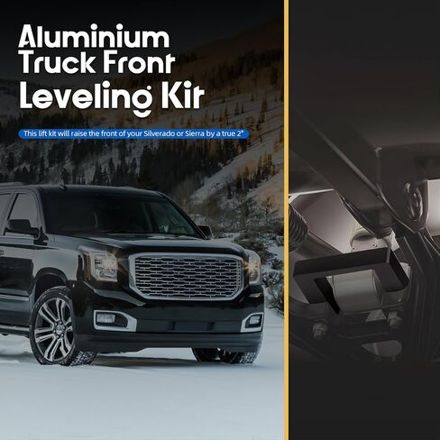 طقم رفع التسوية الأمامية مقاس 2 بوصة متوافق مع 2007-2024 Chevy Silverado GMC Sierra 1500 2WD 4WD، فواصل تبختر 2 بوصة متوافقة مع Chevy Avalanche Suburban Tahoe GMC Yukon XL 1500 in Kuwait