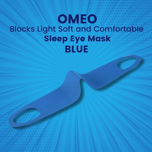 قناع نوم، قناع عين ناعم ومريح للنوم، أساسي للسفر، قناع نوم يحجب الضوء، غطاء عيون ليلي رفيع للغاية، أغطية عين للاستعمال مرة واحدة للنوم، كبير، أزرق in Kuwait