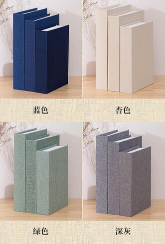 3 Pieces Decorative Modern Book Boxes, Faux Books Holder Box for Linen Table Book for DIY Crafts Storage Home Book shelf Cafe Hotel Decoration Display (Beige) in Saudi Arabia
