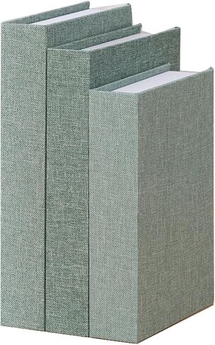 3 Pieces Decorative Modern Book Boxes, Faux Books Holder Box for Linen Table Book for DIY Crafts Storage Home Book shelf Cafe Hotel Decoration Display (Beige) in Saudi Arabia