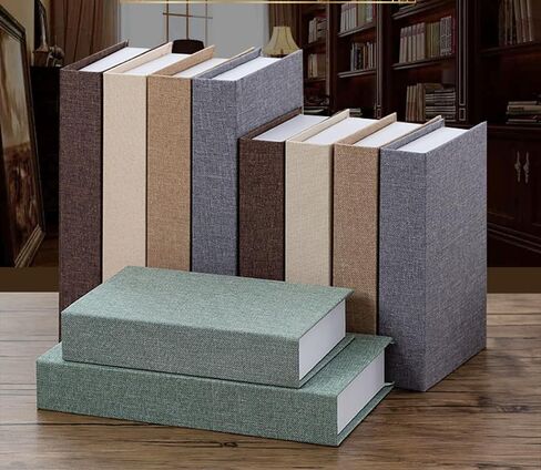 3 Pieces Decorative Modern Book Boxes, Faux Books Holder Box for Linen Table Book for DIY Crafts Storage Home Book shelf Cafe Hotel Decoration Display (Beige) in Saudi Arabia