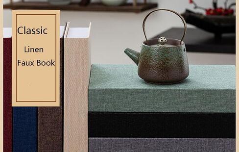 3 Pieces Decorative Modern Book Boxes, Faux Books Holder Box for Linen Table Book for DIY Crafts Storage Home Book shelf Cafe Hotel Decoration Display (Beige) in Saudi Arabia
