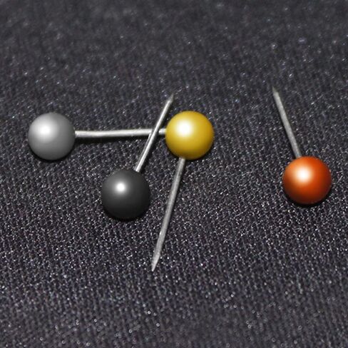 800 قطعة من خرزات الخريطة ذات اللون المعدني القديم مقاس 1/8 بوصة، دبابيس دفع لوضع علامة على رأس DaKuan لخريطة العالم، لوحة الفلين، علامات النسيج، 4 ألوان in Kuwait