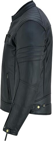 سترة جلدية عالية الجودة للرجال للدراجات النارية مزودة بسحّاب لحماية الدراجة النارية in Kuwait