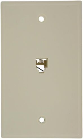 هاتف Leviton 40249-I WP 6P4C مع برغي مقاس IV، عاجي in Kuwait