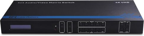 كابل مهم 4K 60 هرتز HDMI Matrix Switch 4 في 4 خارج مع RS-232 وTCP/IP تكوين الوصول عن بعد - يدعم 18 جيجابت في الثانية HDMI 2.0، النطاق الديناميكي العالي HDR، HDCP 2.2، 24 بت RGB، YCBCR 4:4:4 in Saudi Arabia